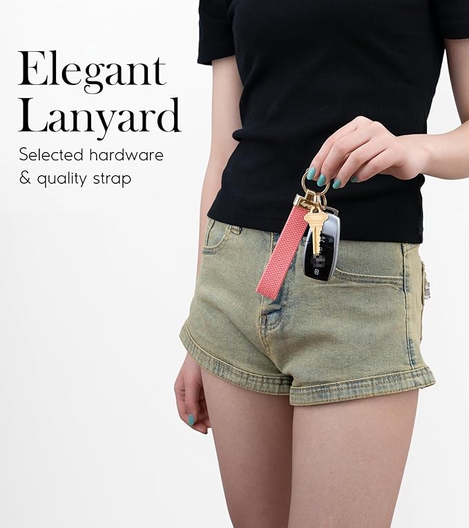SENLLY Wristlet Lanyard, Stretchy Keychain Holder, Original Elastic Anti-Drop Design Keyring