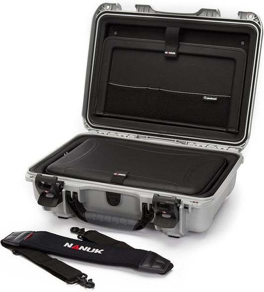 Nanuk 923 Hard Camera Case with Laptop Insert Kit, Silver (923-LK05)
