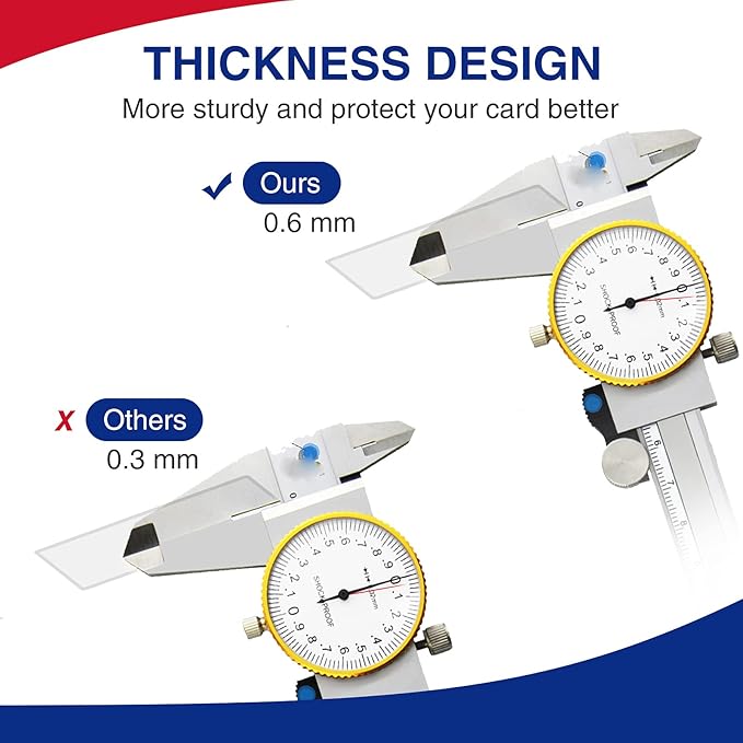 New Medicare Card Protector, 6 Pack Plastic Card Holder for Wallet Single 12 Mil Business Card Sleeve Waterproof Cards Plastic Protector for Credit Card Business Card Social Security Card