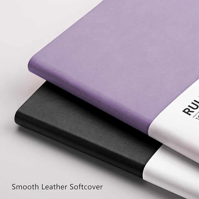 RETTACY Journaling Notebooks, B5 Lined Journal Notebook with 320 Numbered Pages, 7.6" × 10", Medium Size, Journal Notebook for Writing, Work, School, Leather Softcover, 100 GSM Thick Paper (Pink)