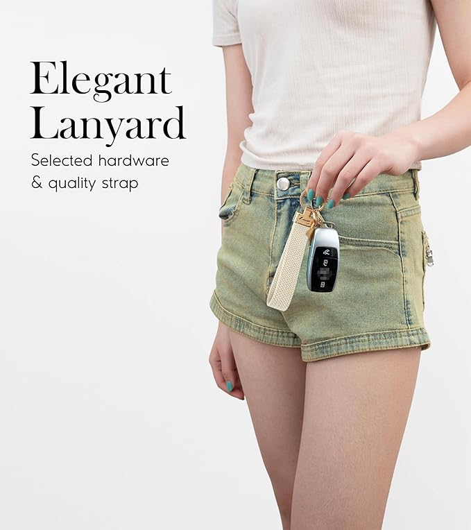 SENLLY Wristlet Lanyard, Stretchy Keychain Holder, Original Elastic Anti-Drop Design Keyring