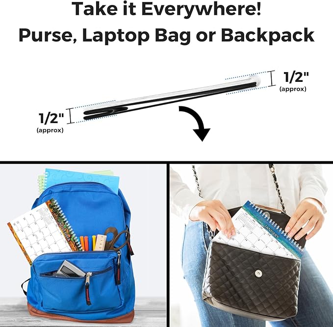 CRANBURY Small Desk Calendar 2025, 8x6" (Artwork), Standing Desktop Calendar with Gorgeous Monthly Designs, Perfect Size Stand Up Calendar, Stickers