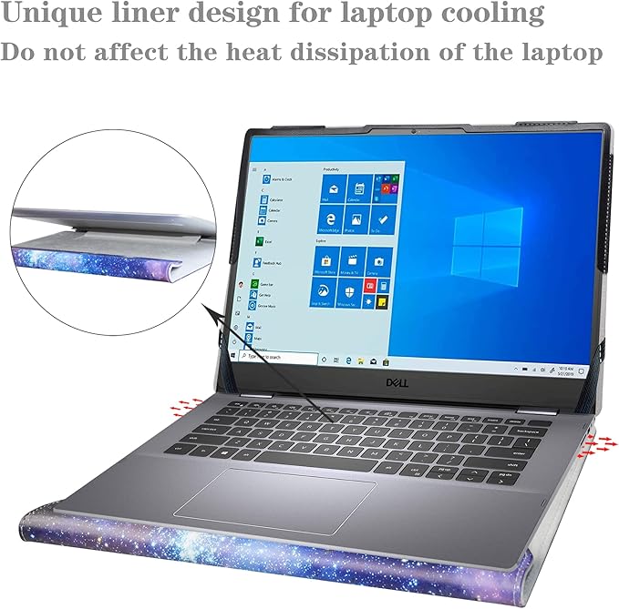 Alapmk Protective Case for 14" Dell Inspiron 14 5425 5420 5430/Inspiron 14 2-in-1 7425 7420 & IdeaPad Flex 5i Chromebook 14 [Not fit Inspiron 14 5410 5418/Inspiron 14 2-in-1 7405],Galaxy