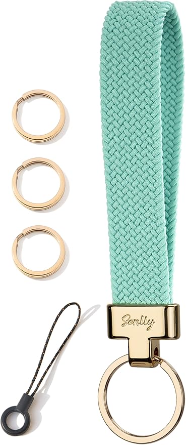 SENLLY Wristlet Lanyard, Stretchy Keychain Holder, Original Elastic Anti-Drop Design Keyring