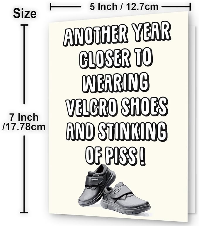 Funny Birthday Cards for Men - Unique, for Older Men, Dads, Husbands, Friends, Brothers