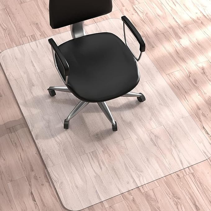 WASJOYE Office Chair Mat for Hard Floor, 30 x 48in Transparent Chair Mat