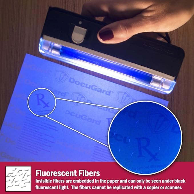 DocuGard California State Medical Security Paper, 6 Features, 8.5 x 11, 24 lb, 250 Sheets (04557),Blue