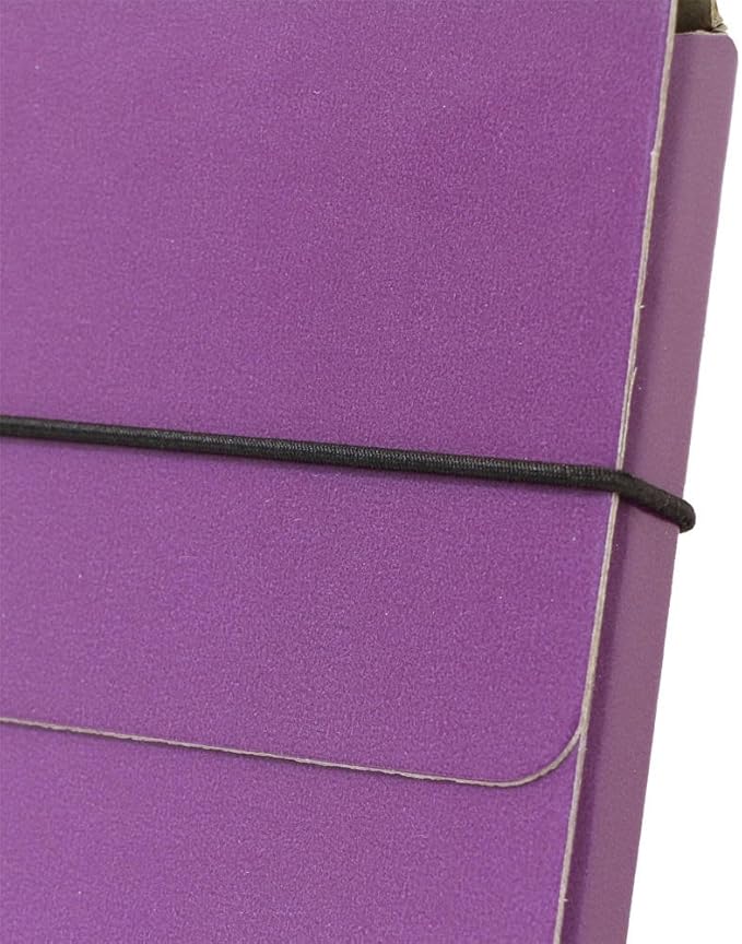JAM Paper Strong Thin Portfolio Carrying Case with Elastic Band Closure - 9 1/4 x 1/2 x 12 1/2 - Purple - Sold Individually
