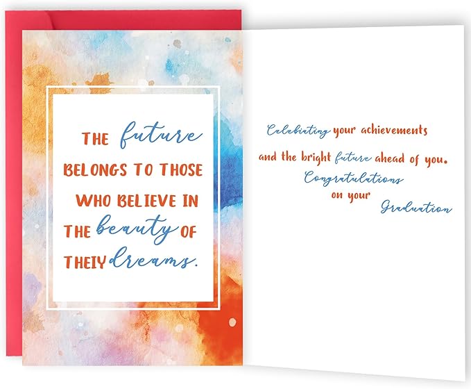 Funny Graduation Card for Her Him, High School College Graduation Card, Graduation Gifts for Friends Boy Girl