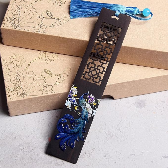 Wooden Bookmark Engraved Book Mark Vintage Style Best Unique Gifts Set for Book Lovers,Women,Men,Teacher,Birthday Present