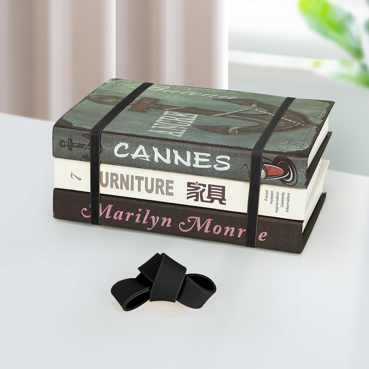 Size #82 Tactical Rubber Bands - Pack of 60 Heavy-Duty, Extra Thick and Wide UV, Heat, and Cold-Resistant Industrial-Grade Elastic Bands for Camping, Cycling, and Fishing (black)