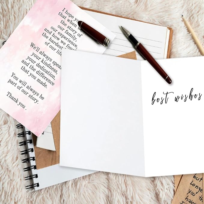 OJsensai Sweet Thank You Card for Doctor Nurse, Appreciation Gifts for Hospital Staff, You Will Always Be Part of Our Story