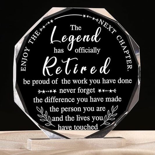 Chunful Happy Retirement Gifts for Men Women Never Understand the Difference You Made Keepsake and Paperweight Retirement Plaque Inspirational Gifts for Retired Teacher Police Nurse(Classic Style)