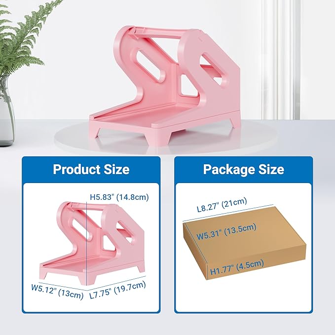 JIOSE 4x6 Printer Label Holder - Thermal Printer Label Holder for Rolls and Fan-Fold Labels - Work with Desktop Thermal Shipping Label Printer