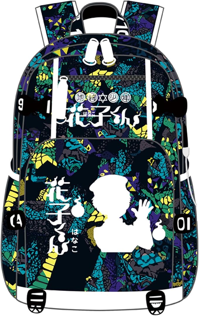 ISaikoy Anime Toilet Bound Hanako kun Backpack Satchel Bookbag Daypack School Bag Laptop Shoulder Bag Style2