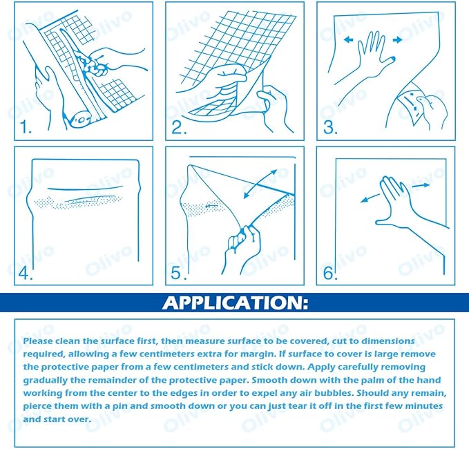 Olivo Clear Contact Paper Roll for Books Crafts 17.5 in x 10 ft Peel and Stick Adhesive Book Cover Plastic Protector