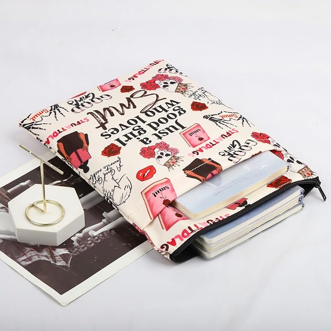 Good Girl Book Sleeve Smutty Reader Gift Just A Girl Who Loves Smut Book Cover Spicy Lover Booktok Merch Literary Gift Romance Read Gift(JustGirlLoveSmutBS)