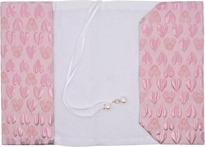 BLBMH A5 Book Covers for Paperbacks Love Adjustable Fabric Book Sleeve Cover Protector Fit for 5.5x8.2 inch Hardcover Softcover Book Novels Notebook - BC33 Pink