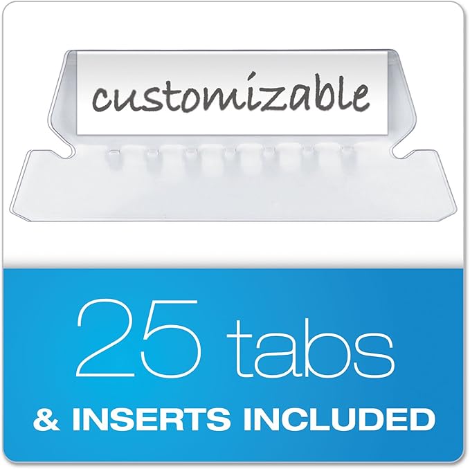 Pendaflex 81606EE Recycled Hanging Folders, Letter Size, Yellow, 1/5 Cut, 25/BX (81606)