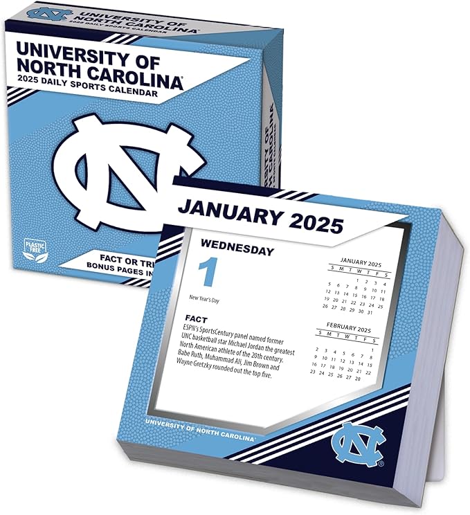 Turner Sports UNC Tar Heels 2025 Box Calendar (25998053116)