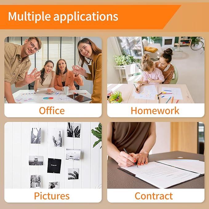 Thermal Printer Paper 8.5” x 11”, Thermal Papers, Continuous Thermal Printer Paper, Multipurpose Thermal Paper for JADENS/Itari/M08F/A40Portable Thermal Printers,100 Sheet.