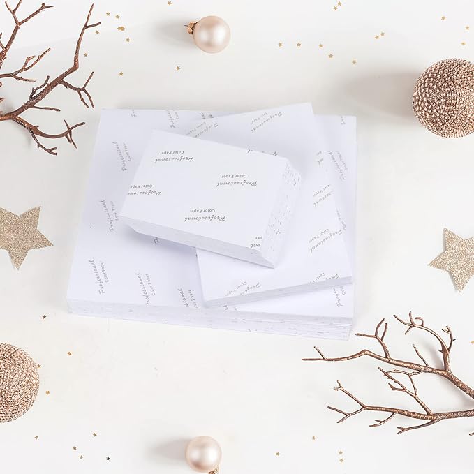 ZBEIVAN Photo Paper 4x6, 5x7, 8x10 inch High Glossy Paper 150 Sheets, 200 GSM Paper for Printer (4x6 50 Sheets, 5x7 50 Sheets, 8x10 50 Sheets)