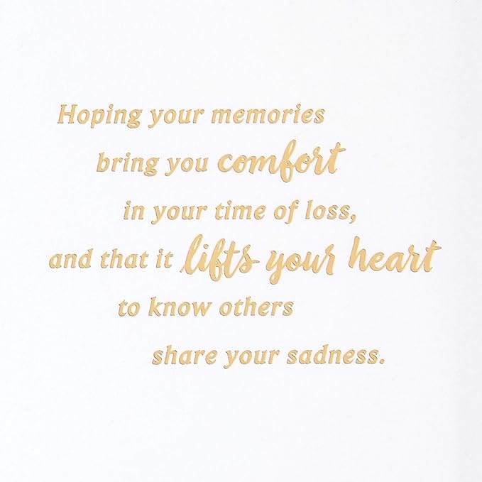 Hallmark Sympathy Card (Gold Foil Agate)