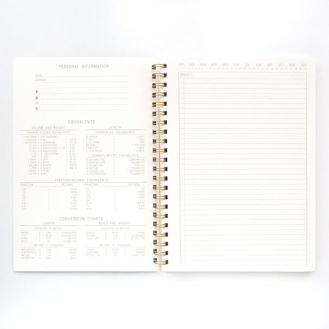 DesignWorks Ink 8.25" x 11.6" Speckled Ivory White Textured Paper Twin Wire Spiral No. 1 Notebook Journal with 160 Lined Pages for Work, Writing, Journaling