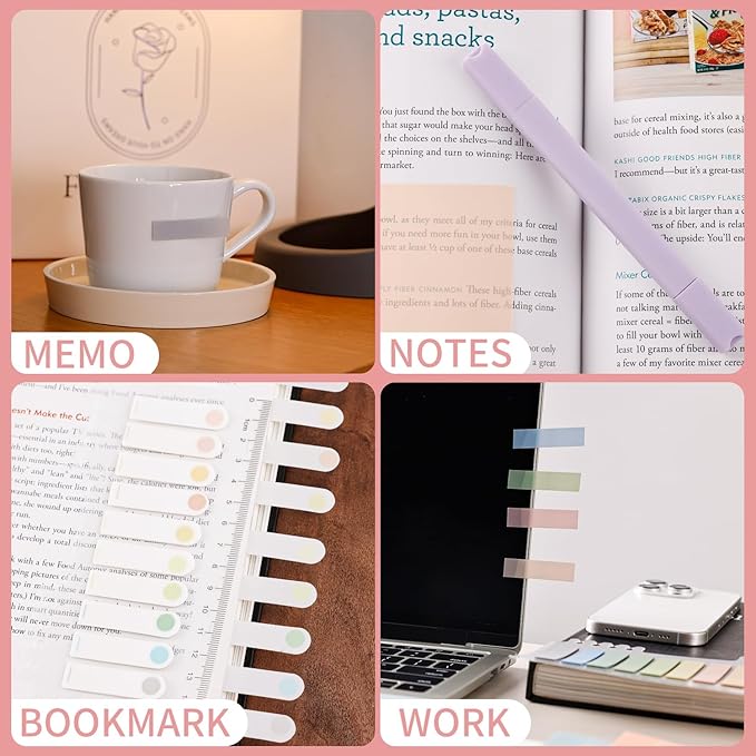 24pcs highlighters Pastel Bulk Assorted Colors Yellow Blue 8 Pads Transparent Sticky Notes tabs Yellow 3x3 Bulk Ruler 6 inch Comes with Colored Labels Sticky Index Tabs Page Book Marker