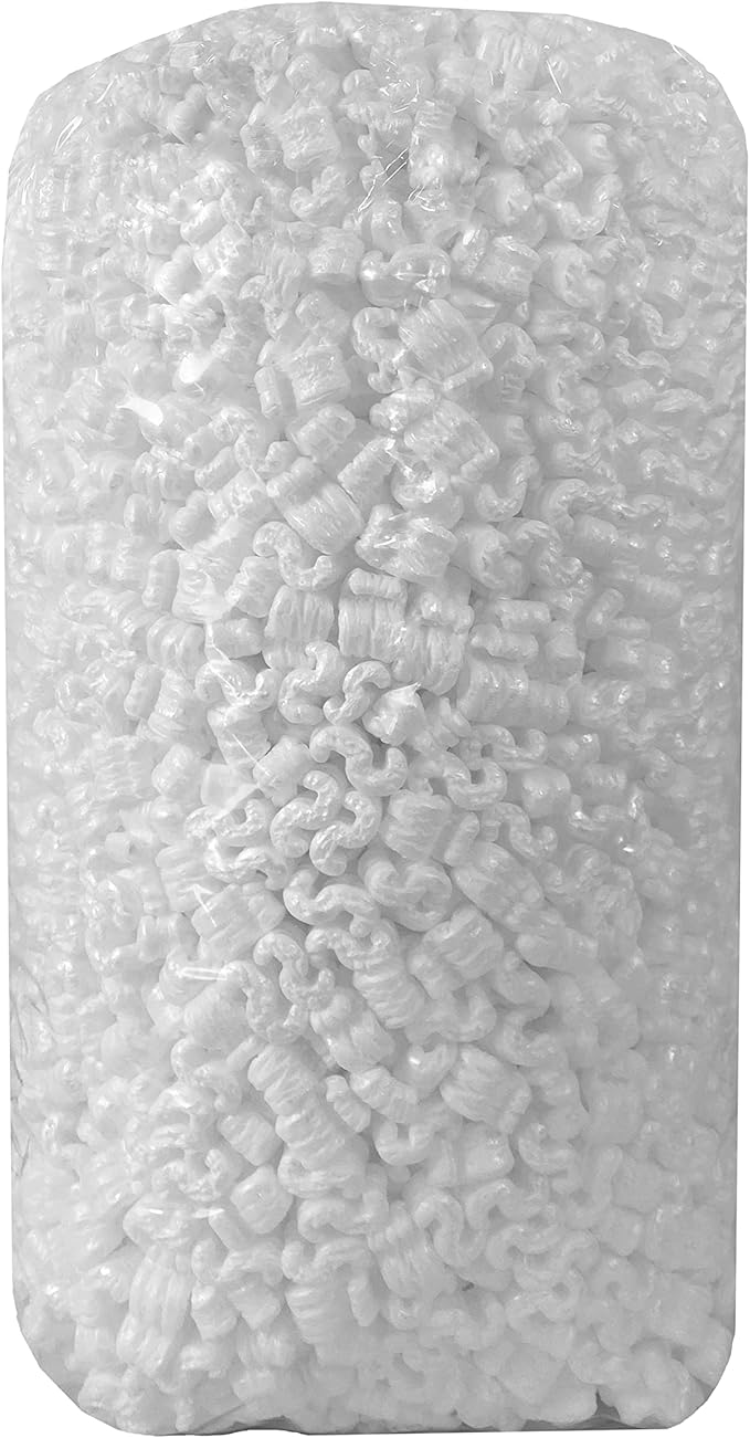 Packing Peanuts 3.5 cu. ft. (22.5 Gallons) S Shaped Cushioning (1-Pack, White)