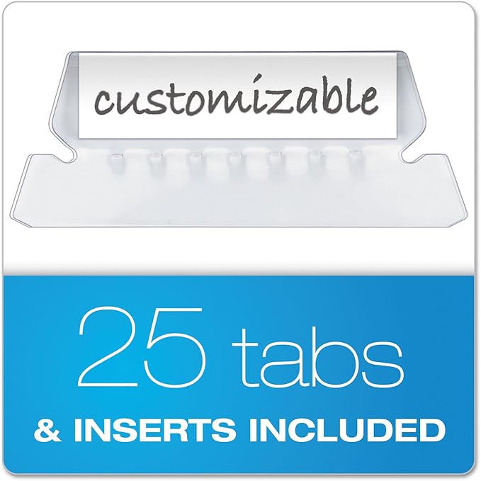 Pendaflex Recycled Hanging Folders, Letter Size, Blue, 1/5 Cut, 25/BX (81603)