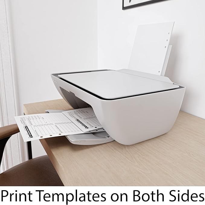 A5 Blank Paper 6-Hole Punched, 250 Sheets (500 Pages), 100 GSM, Printer Paper 148mm x 210mm (5.83 in. x 8.27 in.)