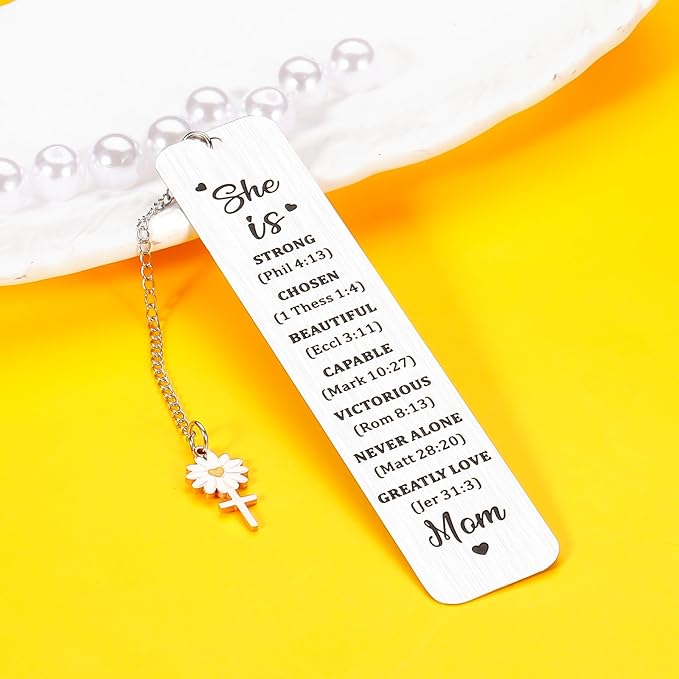 Gifts for Mom from Daughter Son Birthday Bible Bookmark for Women Mothers Day Valentines Christmas Gifts for Mother Mommy Mom to Be Bonus Mom Grandma from Teens Kids Book Lovers Sentimental Gift Idea