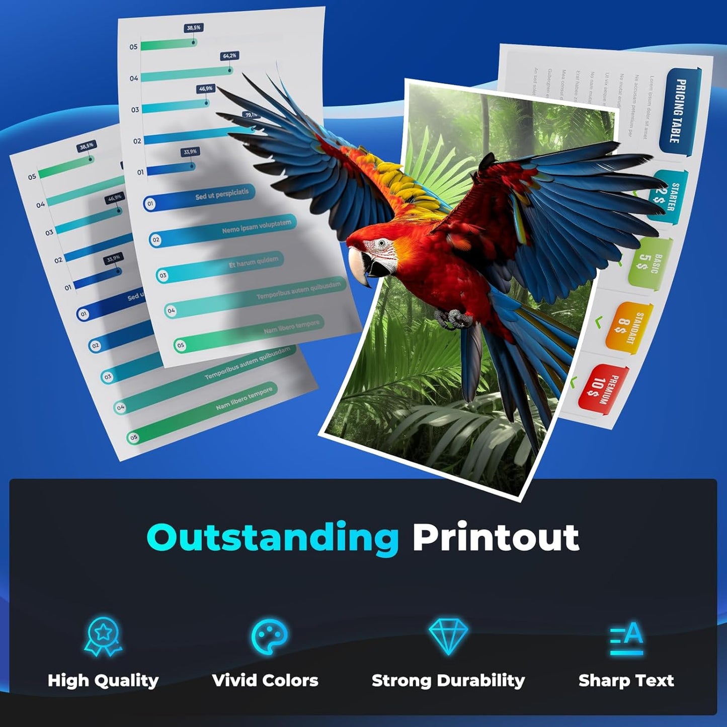 414X Toner Cartridges 4 Pack High Yield Replacement for HP 414X HP414X 414A for Color Laser Jet Pro MFP M479fdw M454dw M479fdn M454dn MFP M480f M455dn Toner, W2020X Black & Color Toner with Chip