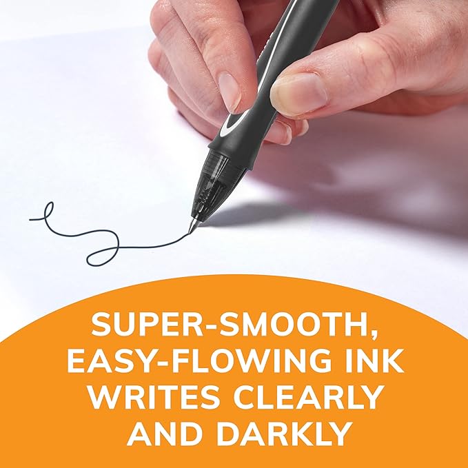 BIC Gelocity Quick Dry Assorted Colors Gel Pens, Medium Point (0.7mm), 4-Count Pack, Retractable Gel Pens With Comfortable Full Grip (Pack of 2)