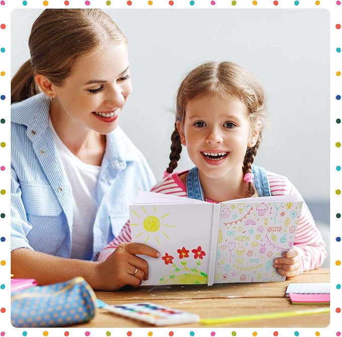 SATINIOR 20 Pcs Hardcover Blank Book for Kids to Write Stories 6 x 8 Inch Make Your Own Book Easter Craft Noteook Hardcover Sketchbooks Blank for Student Classroom Spring DIY Drawing and Writing