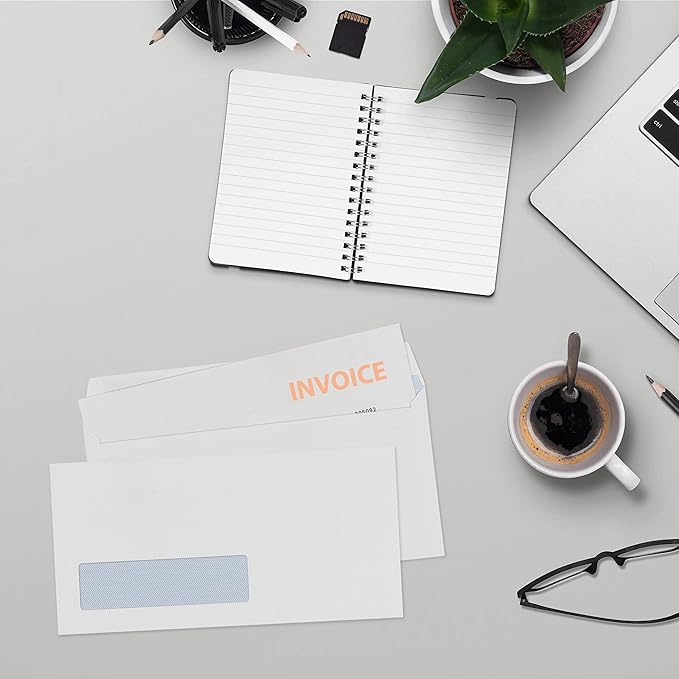 Blake Purely Everyday #10 Pack of 1000 Window Peel and Seal Envelopes (29216-76) White - 4 1/8" x 9 1/2"