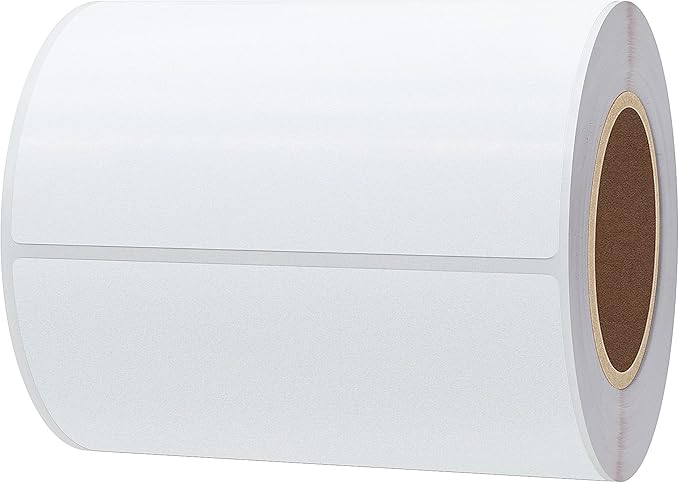 Hybsk 4x6 inch Direct Thermal Labels for Barcodes, Address, Compatible with Rollo Label Printer & Zebra Desktop Printers (4"x6",White)