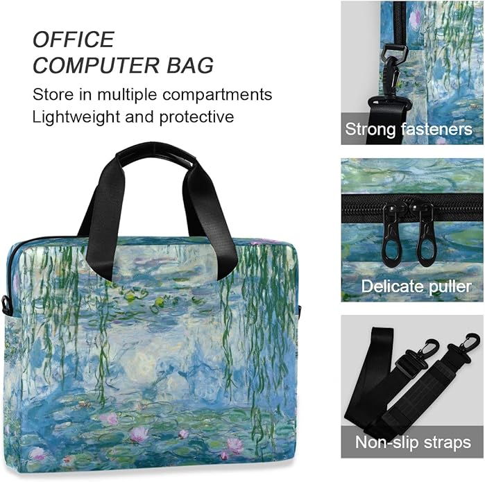 WIHVE Laptop Shoulder Bag 15 14 13inch Laptop Case Bag for Women Men