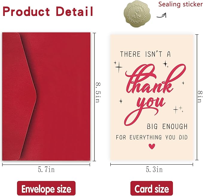 Funny Thank You Card, Thank You Cards Gifts for Men Women for Men Women Teacher Boss, Happy Appreciation Card for Him Her