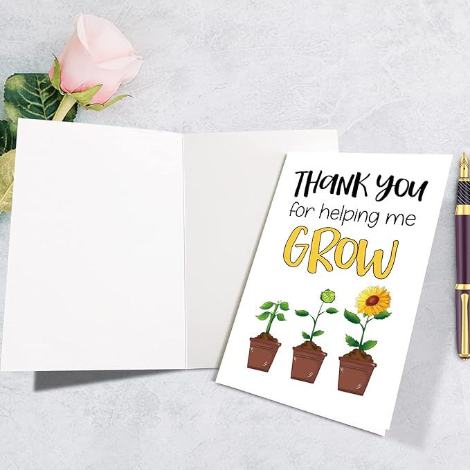 Supoeguk Funny Thank You Card for Teacher, Cute Appreciation Card for Teacher Mom, Teachers Day Card, Gift for Teacher Mentor