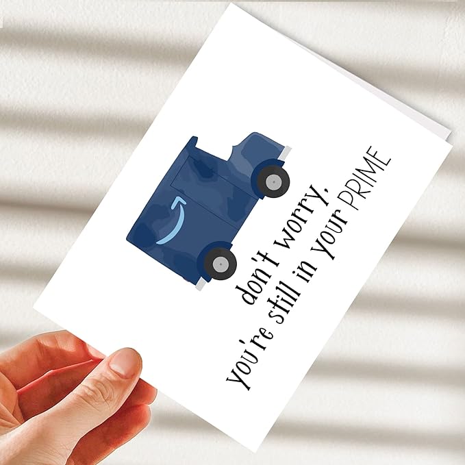 Funny Birthday Cards for Men - Prime, For Son, Cousin, Husband, Dad, Best Friend, Brother, From Parents