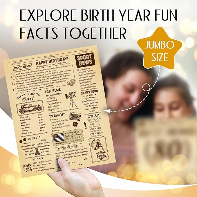 Funny 60th Birthday Card for Women Men, 3D Pop Up 60th Birthday Decorations for Her Him, Happy 60th Birthday Gifts for Mom Dad, Jumbo 60 Year Old Birthday Card, Classy (8''x10'')