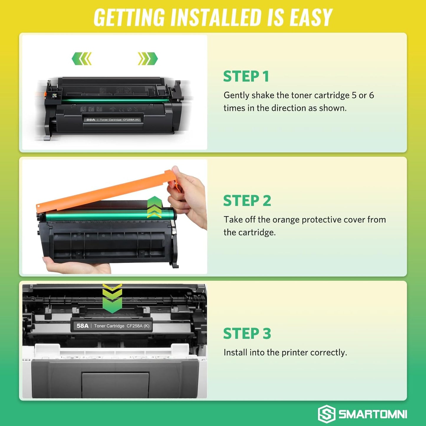 58A CF258A Black Toner Cartridge 2 Pack (with Chip) Works with HP Pro MFP M428dw M428fdw M428fdn M428, Pro M404n M404dn M404dw M404, Enterprise MFP M430f M406dn M430 M406 Series Printer | 58A 58X