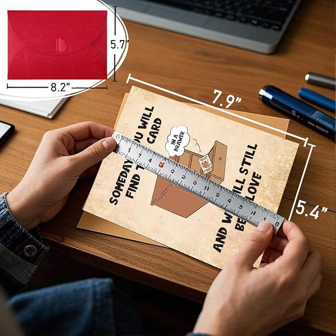 Happy Birthday Cards Gifts for Him Her,Funny Birthday Card for Husband and Wife,Lovely Birthday Anniversary Card Gifts, Love hidden in the drawer