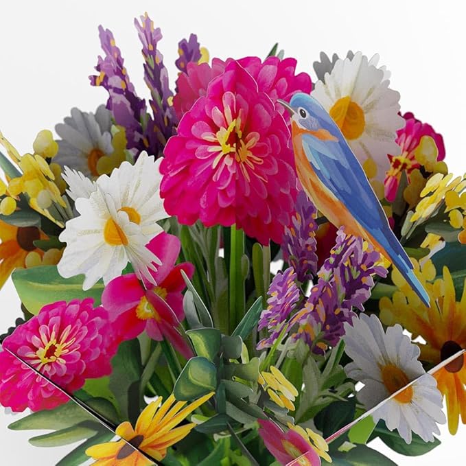 Lovepop Black Eyed Susan Paper Flower Bouquet, Flower for Delivery Prime, Paper Flowers, Pop Up Birthday Cards, Anniversary Card for Wife