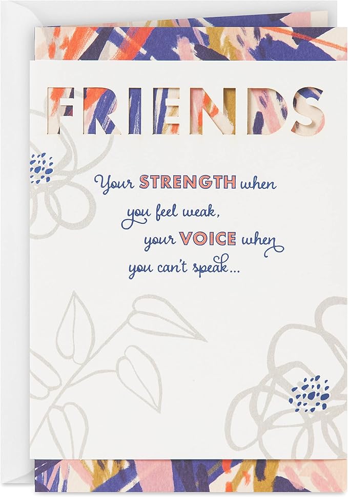 Hallmark Birthday Card for Friend (Abstract Flowers)