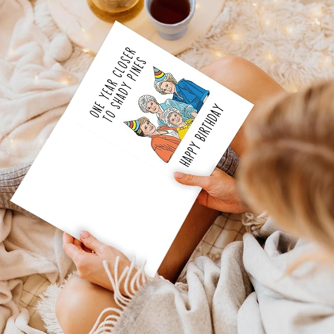 Getting Older Birthday Card for Her, Funny Birthday Card for Mom Grandma, Golden And Girls Birthday Card, Best Friend Bday Card,