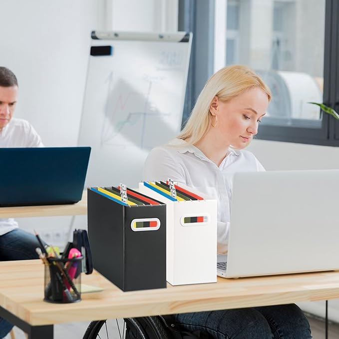 25 Packs Hanging File Folders,Dark Green Letter Size File Folder,Designed for Bulky Files,Filing Cabinet,1/5 Adjustable Tabs for Office,School,Home