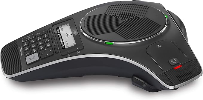 VTech VCS712 ErisStation DECT 6.0 Wireless Conference Phone with Two Wireless Mics Using Orbitlink Wireless Technology, Full-Duplex Speakerphone, Small & Medium Business, up to 24 Hrs. Talk time